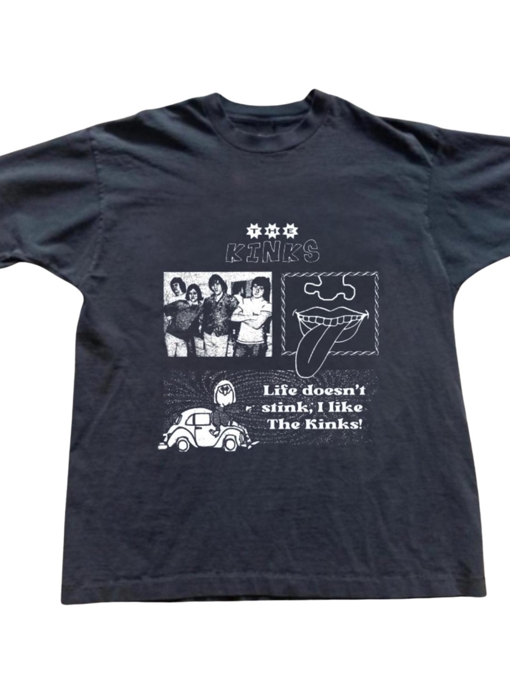 Gildan Black The Kinks Graphic Tee
